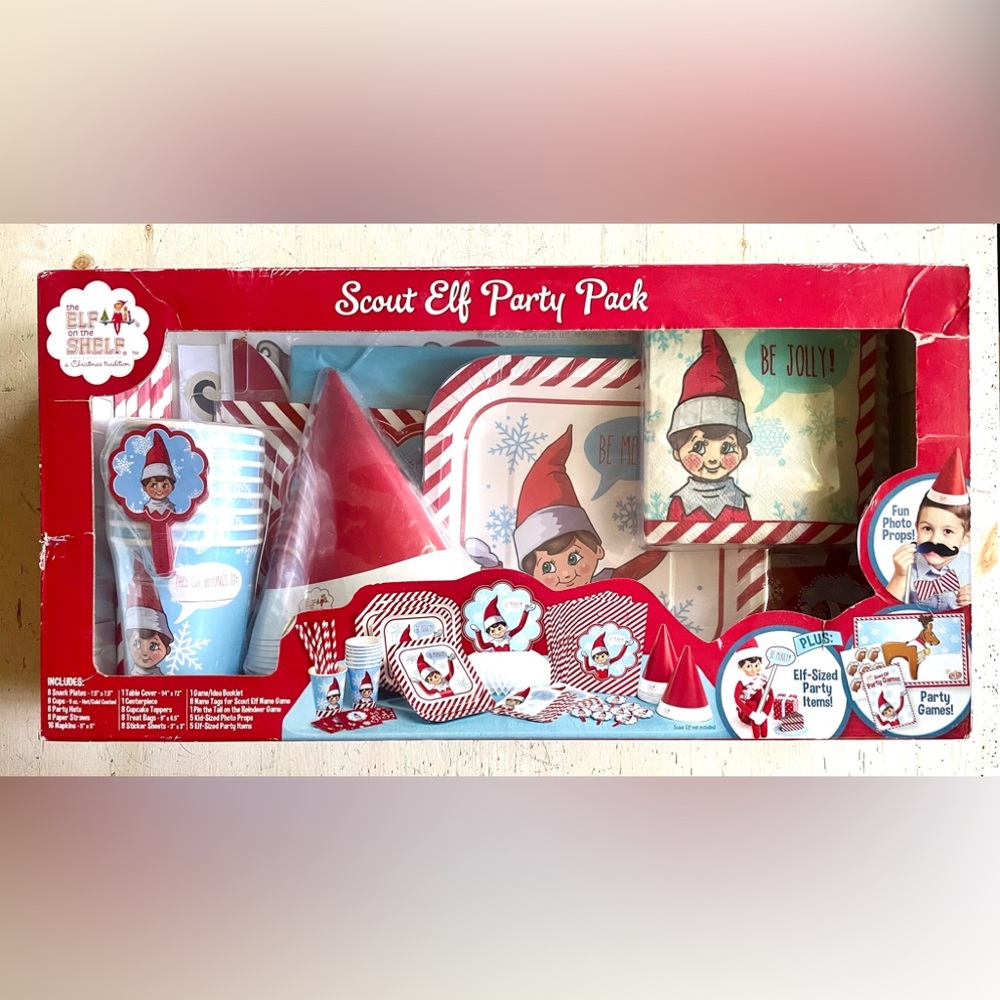 Elf On The Shelf Scout Party Pack Christmas Holiday Birthday RARE - NEW - SEALED